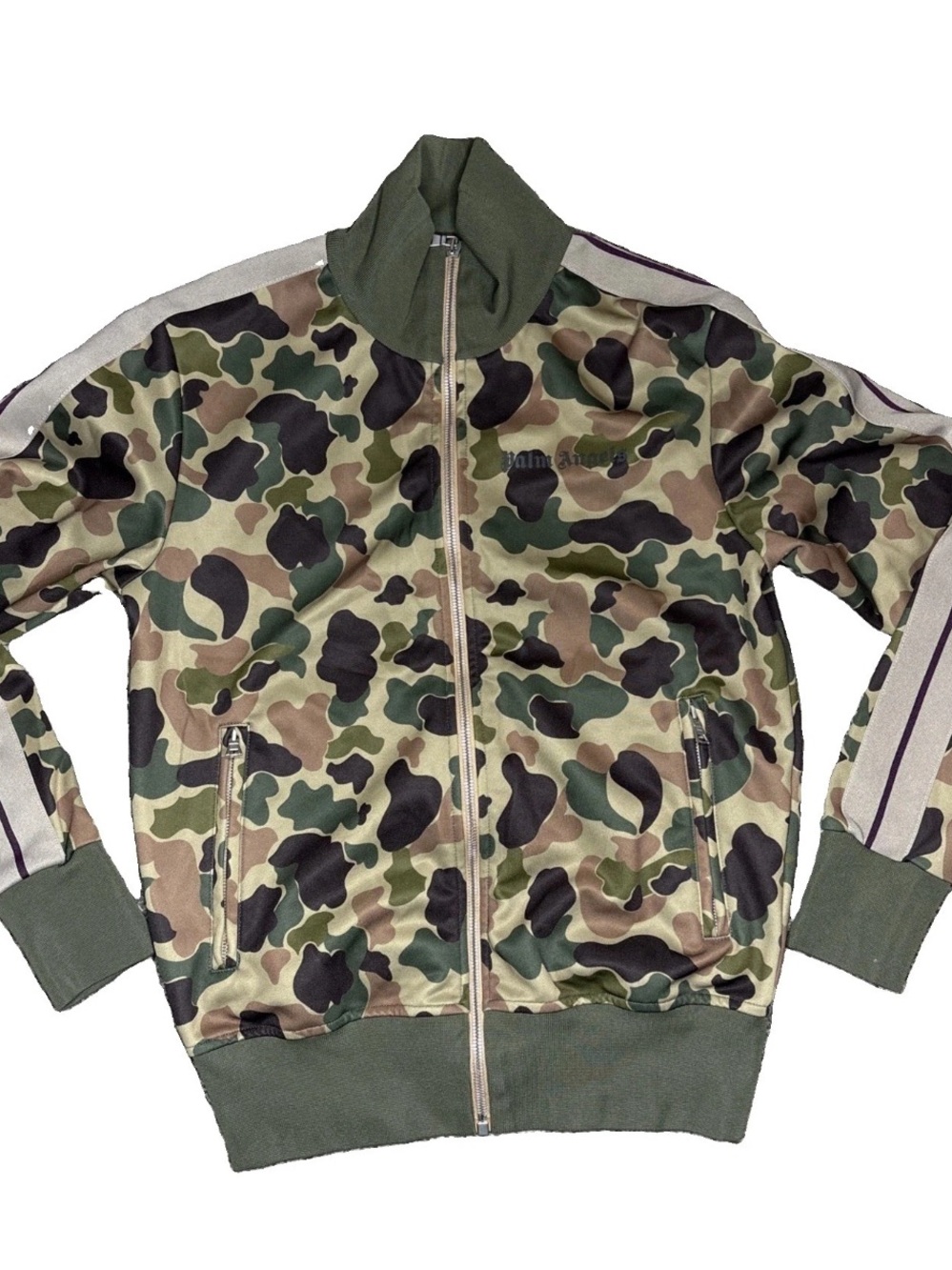 Palm Angels Authentic Track Jacket Camouflage Track Bottom Sz XS